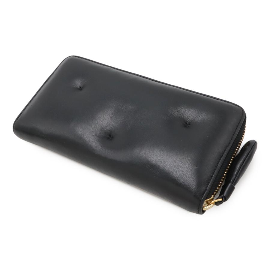 ANYA HINDMARCH アニヤ ハインドマーチ チャビー ラウンドファスナー 長財布 レザー ブラック 黒 ゴールド金具 | ANYA HINDMARCH | 01