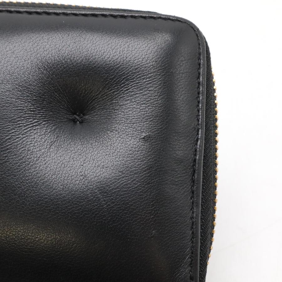 ANYA HINDMARCH アニヤ ハインドマーチ チャビー ラウンドファスナー 長財布 レザー ブラック 黒 ゴールド金具 | ANYA HINDMARCH | 03