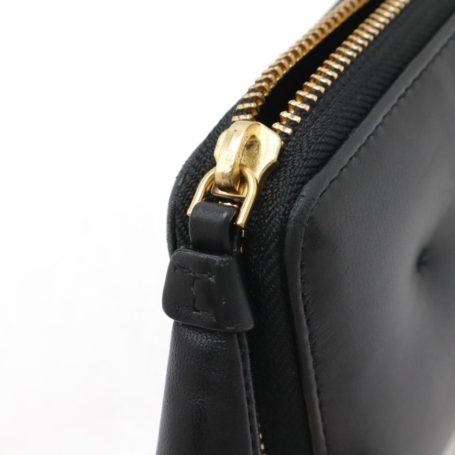 ANYA HINDMARCH アニヤ ハインドマーチ チャビー ラウンドファスナー 長財布 レザー ブラック 黒 ゴールド金具 | ANYA HINDMARCH | 05