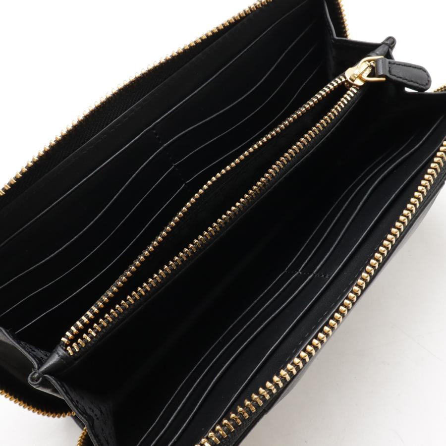 ANYA HINDMARCH アニヤ ハインドマーチ チャビー ラウンドファスナー 長財布 レザー ブラック 黒 ゴールド金具 | ANYA HINDMARCH | 06
