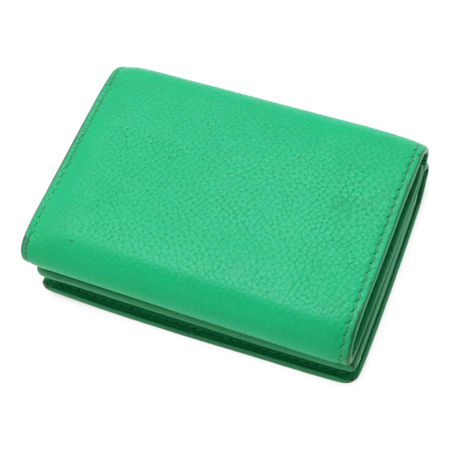 BALENCIAGA バレンシアガ CASH MINI WALLET キャッシュ ミニウォレット 3つ折財布 三つ折り財布 レザー グリーン 緑 594312 | BALENCIAGA | 01