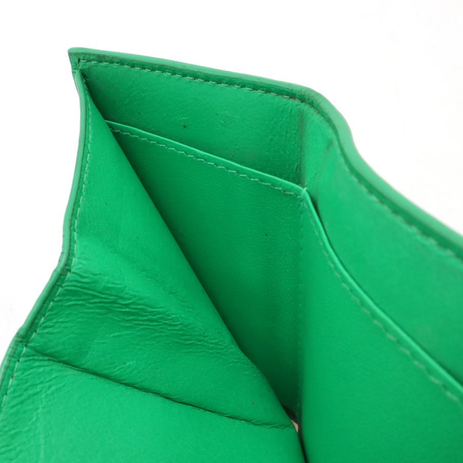 BALENCIAGA バレンシアガ CASH MINI WALLET キャッシュ ミニウォレット 3つ折財布 三つ折り財布 レザー グリーン 緑 594312 | BALENCIAGA | 05
