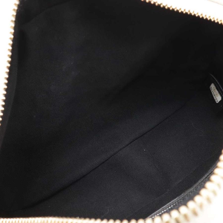 CHANEL シャネル ココマーク チェーンステッチ カメラバッグ チェーンショルダーバッグ ポシェット ラムスキン アイボリー ブラック | CHANEL | 06