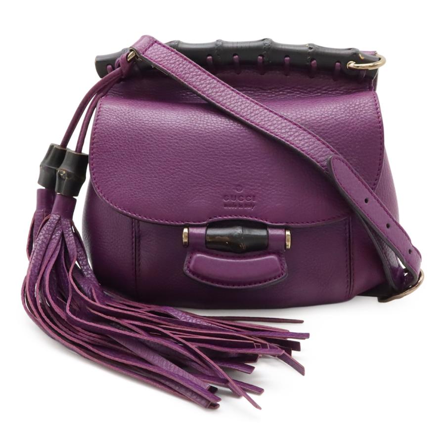 GUCCI（グッチ） バンブー ショルダーバッグ フリンジ タッセル レザー