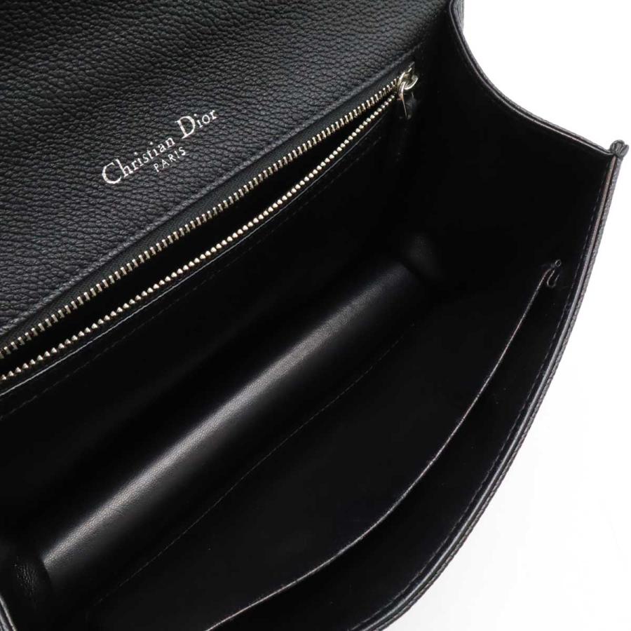 Christian Dior クリスチャン ディオール Diorama ディオラマ チェーンバッグ ショルダーバッグ パンチング レザー ブラック 黒 | Christian Dior | 05