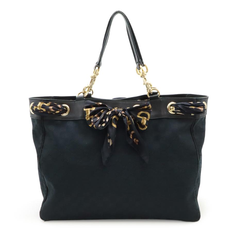 GUCCI グッチ GGキャンバス スカーフ付き トートバッグ