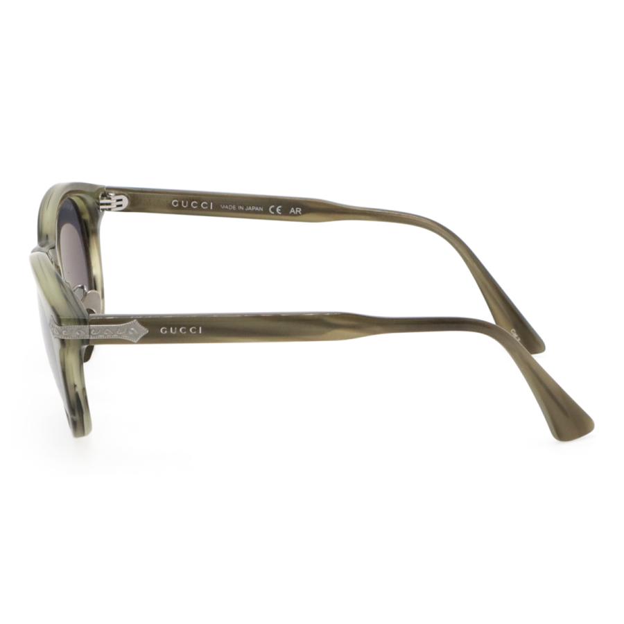 GUCCI グッチ サングラス アイウェア ボストンシェイプ スモークレンズ カーキ系マーブル シルバー金具 GG0071S | GUCCI | 01