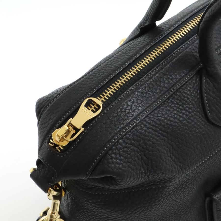 LOEWE ロエベ メイ36 トートバッグ ハンドバッグ 2WAY ショルダーバッグ 斜め掛け レザー オーストリッチ ブラック 黒 ブラウン 茶 | LOEWE | 04