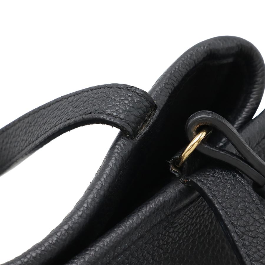 CELINE セリーヌ スモール フォールドカバ トートバッグ 2WAY ショルダーバッグ レザー ブラック 黒 ゴールド金具 194073