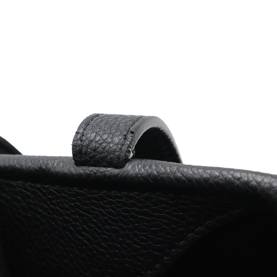 CELINE セリーヌ スモール フォールドカバ トートバッグ 2WAY ショルダーバッグ レザー ブラック 黒 ゴールド金具 194073