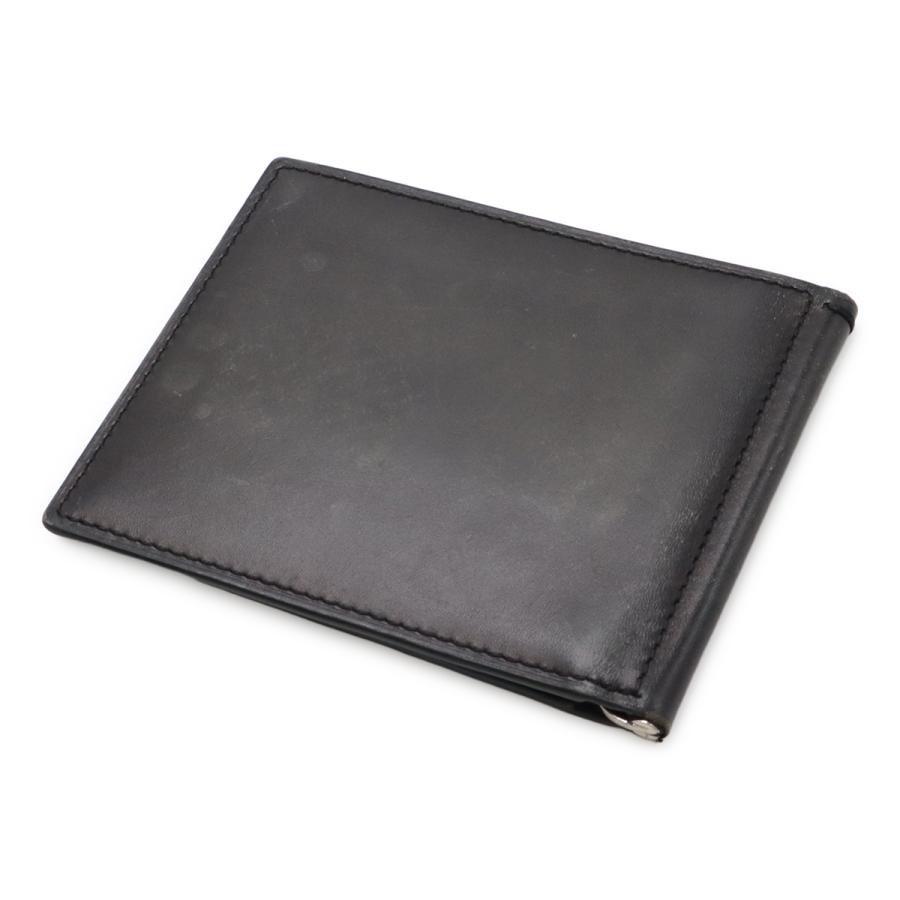 Berluti ベルルッティ フィギュア コンパクトウォレット 2つ折札入れ 二つ折り財布 マネークリップ ビルクリップ スクリットレザー ブラック 黒 | Berluti | 01