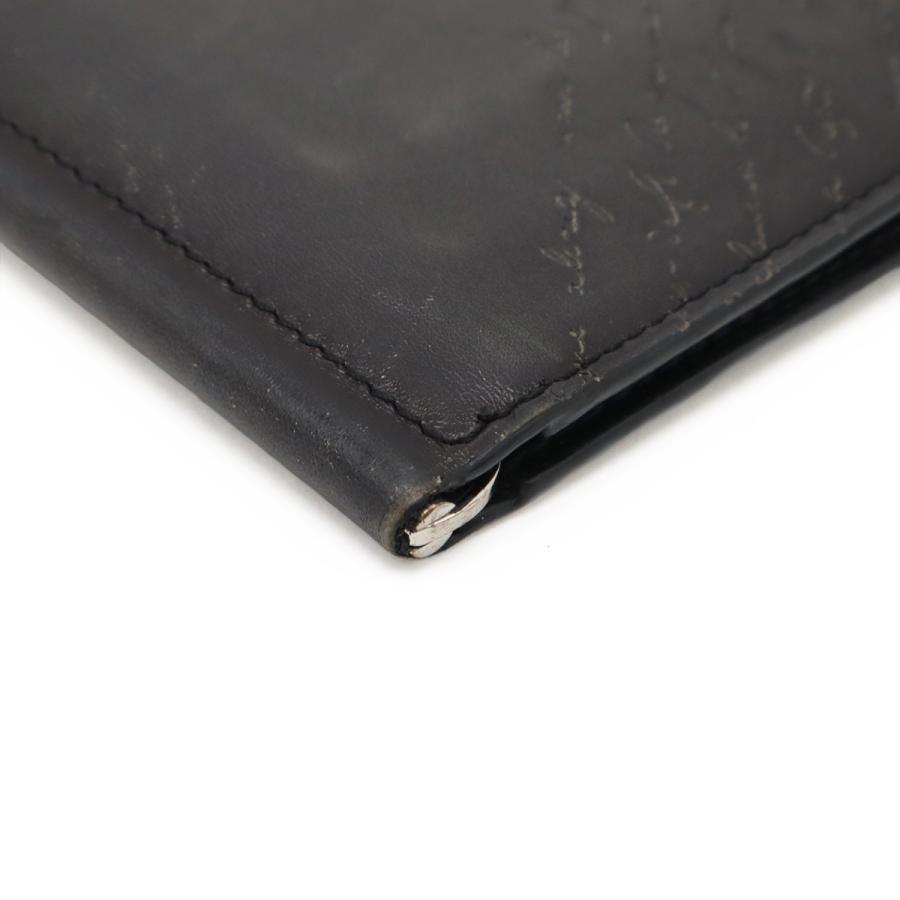 Berluti ベルルッティ フィギュア コンパクトウォレット 2つ折札入れ 二つ折り財布 マネークリップ ビルクリップ スクリットレザー ブラック 黒 | Berluti | 02