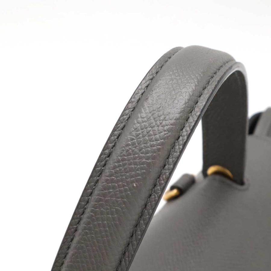 CELINE セリーヌ ベルトバッグ マイクロ ハンドバッグ 2WAY ショルダーバッグ 斜め掛け レザー グレー ゴールド金具 189153 | CELINE | 04