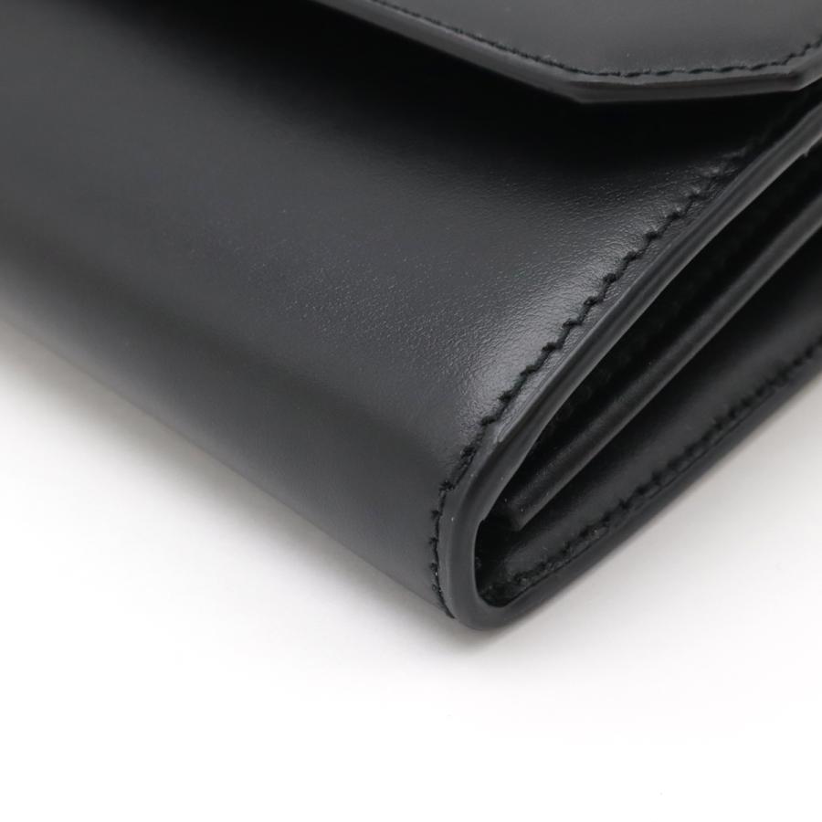 BALLY バリー エンブレム チェーンウォレット 長財布 ショルダーバッグ レザー ブラック 黒 ゴールド金具 6304817 | Bally | 02