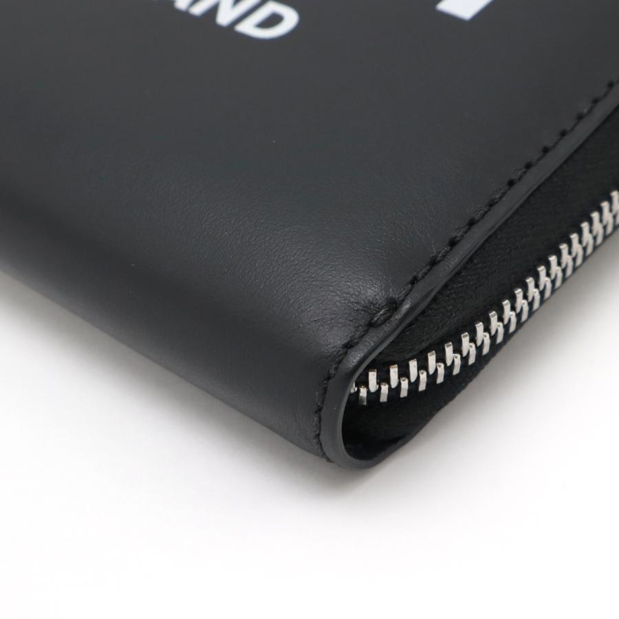 BURBERRY バーバリー ロゴプリント ラウンドファスナー 長財布 レザー ブラック 黒 シルバー金具 8009211 | BURBERRY | 02