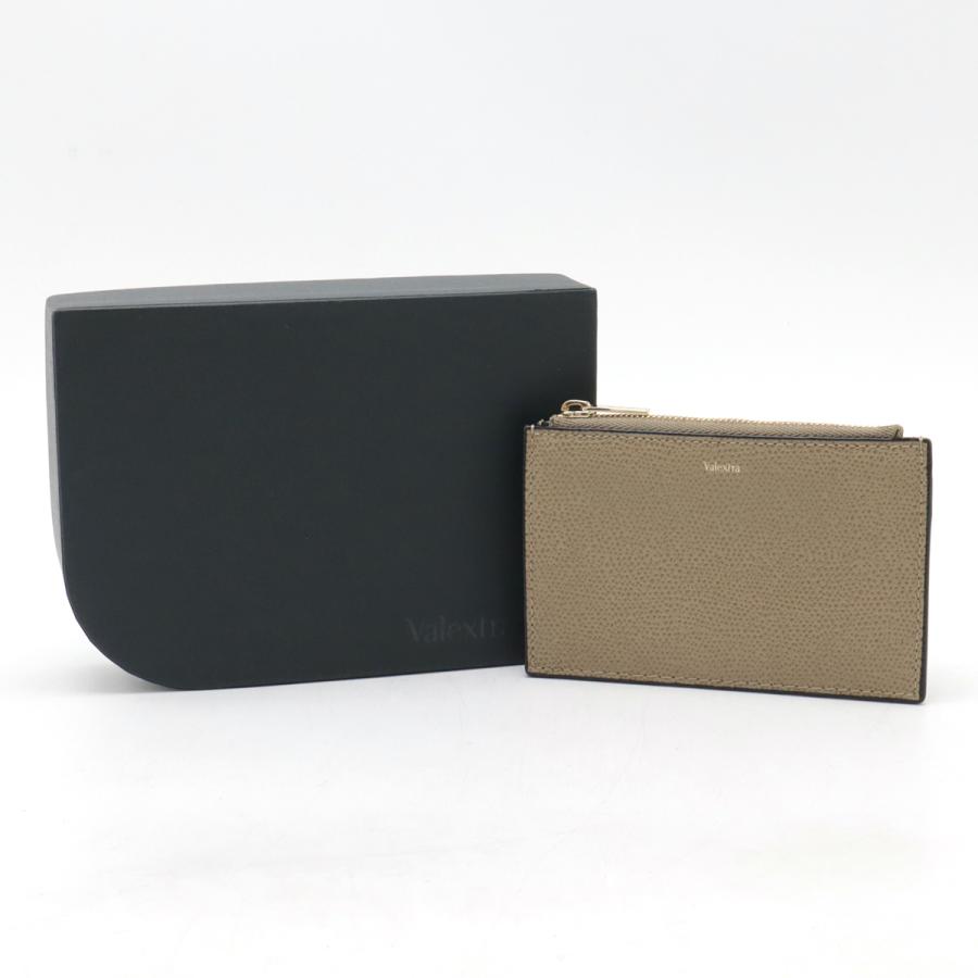 valextra ヴァレクストラ フラグメントケース コインケース カードケース 名刺入れ パスケース レザー グレージュ シルバー金具 | Valextra | 06