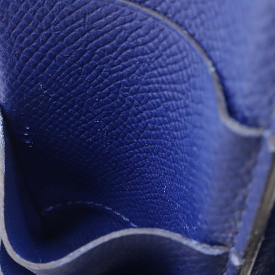 HERMES エルメス ベアンスフレ 2つ折長財布 二つ折り長財布 ヴォーエプソン レザー ブルーエレクトリック 青 シルバー金具 □R刻印 | HERMES | 06