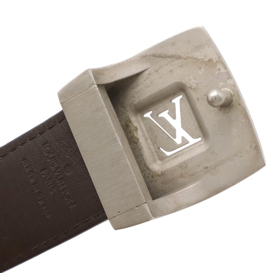 LOUIS VUITTON ルイ ヴィトン モノグラム サンチュール LV カット ベルト メンズ 紳士用 シルバー金具 表記#85 実寸約82.5cm カット済 | LOUIS VUITTON | 03
