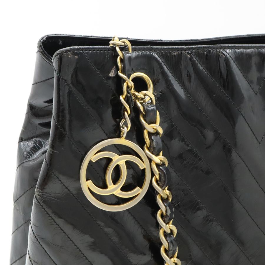 CHANEL（シャネル） Vステッチ ココマーク トートバッグ チェーン