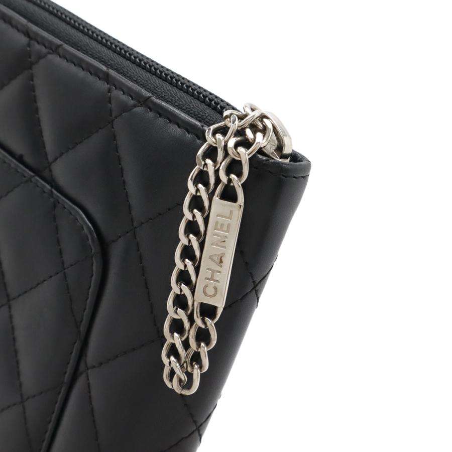 シャネル 長財布 ラウンドファスナー カンボンライン ココマーク ブラック 黒 CHANEL（シャネル） カンボンライン ココマーク ラウンドファスナー 長