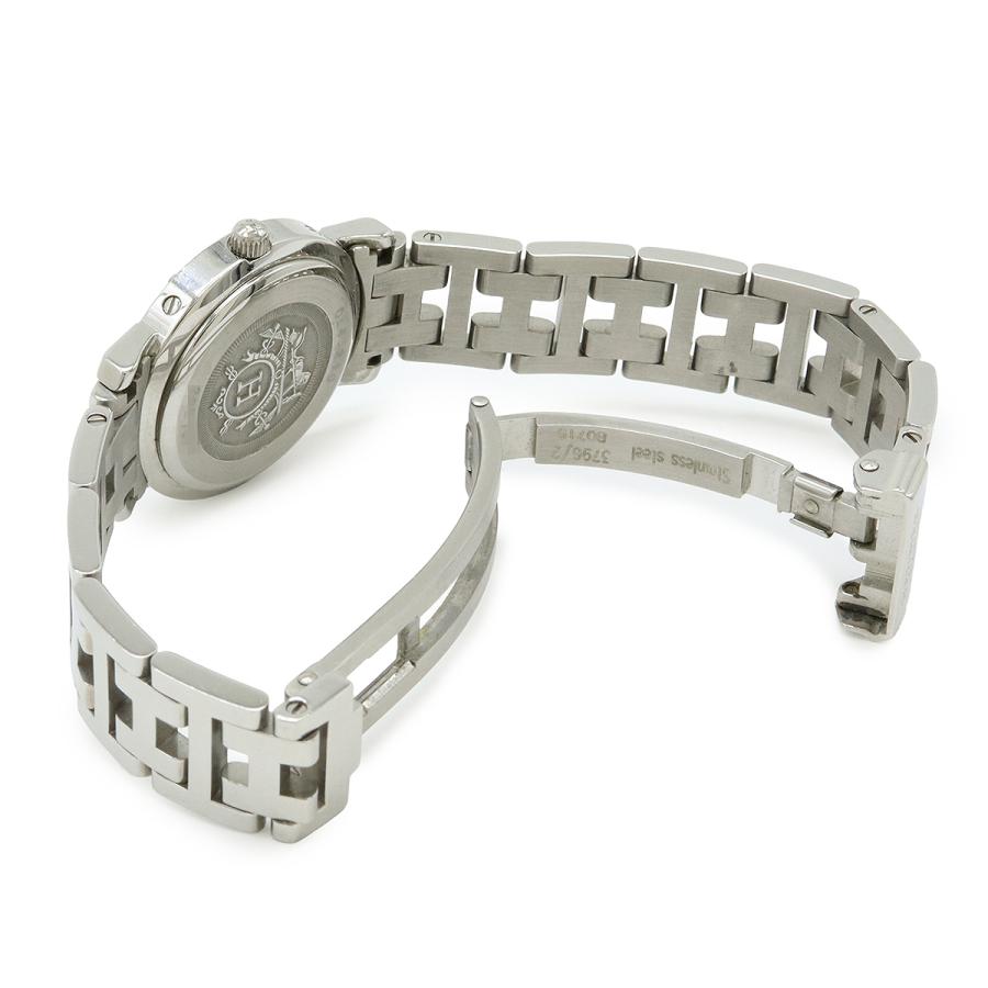 HERMES エルメス クリッパー ナクレ デイト ブルーシェル文字盤 SS レディース QZ クォーツ 腕時計 CL4.210 | HERMES | 05