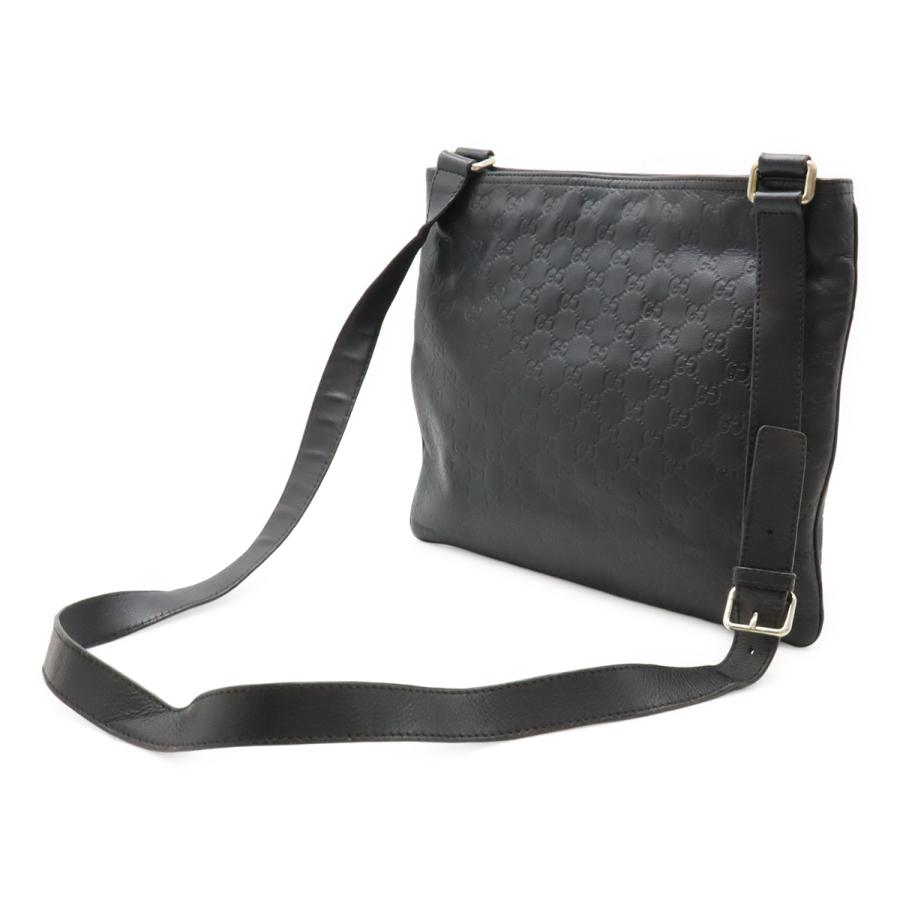 GUCCI グッチ グッチシマ ショルダーバッグ クロスボディ 斜め掛け レザー ブラック 黒 201446 | GUCCI | 01