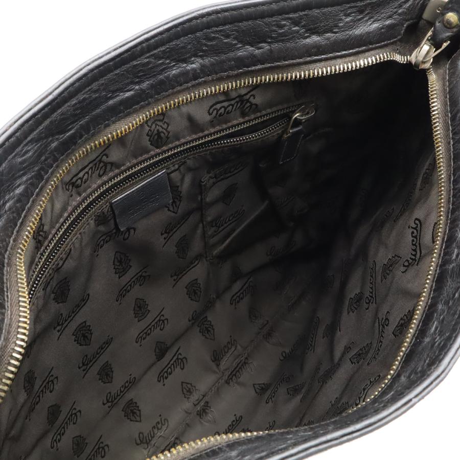 GUCCI グッチ グッチシマ ショルダーバッグ クロスボディ 斜め掛け レザー ブラック 黒 201446 | GUCCI | 06