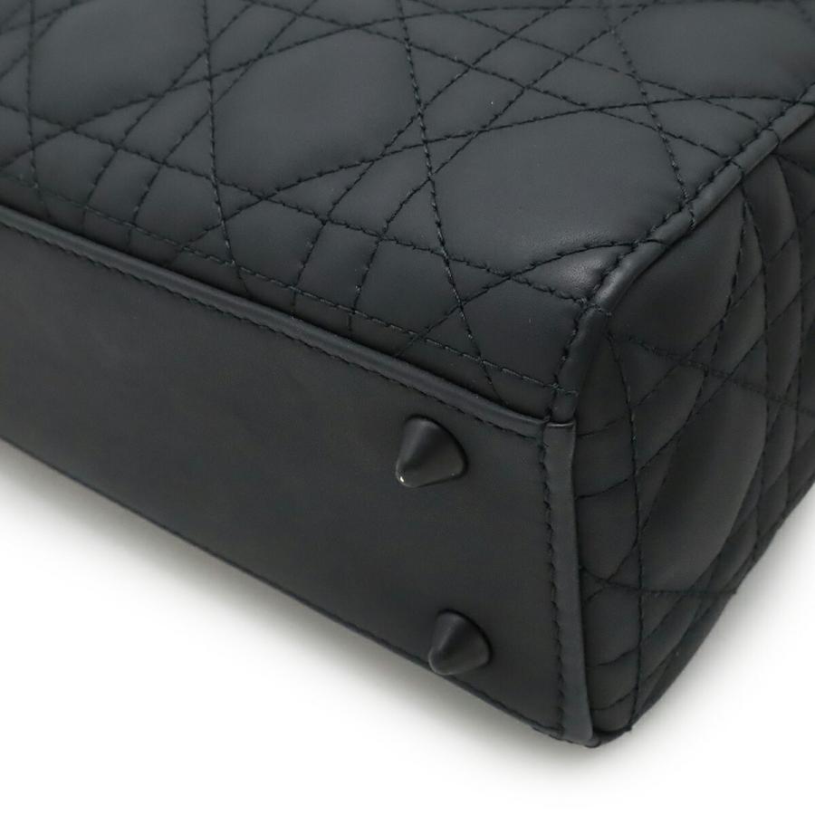 Christian Dior クリスチャン ディオール レディディオール My ABCDior カナージュ ハンドバッグ 2WAY ショルダーバッグ ブラック 黒 | Christian Dior | 02