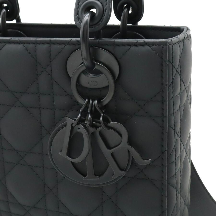 Christian Dior クリスチャン ディオール レディディオール My ABCDior カナージュ ハンドバッグ 2WAY ショルダーバッグ ブラック 黒 | Christian Dior | 08