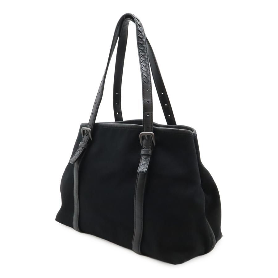 BOTTEGA VENETA ボッテガ ヴェネタ ボッテガベネタ ヴェルニーチェ ベルニーチェ トートバッグ キャンバス レザー ブラック 黒 256763 | BOTTEGA VENETA | 01