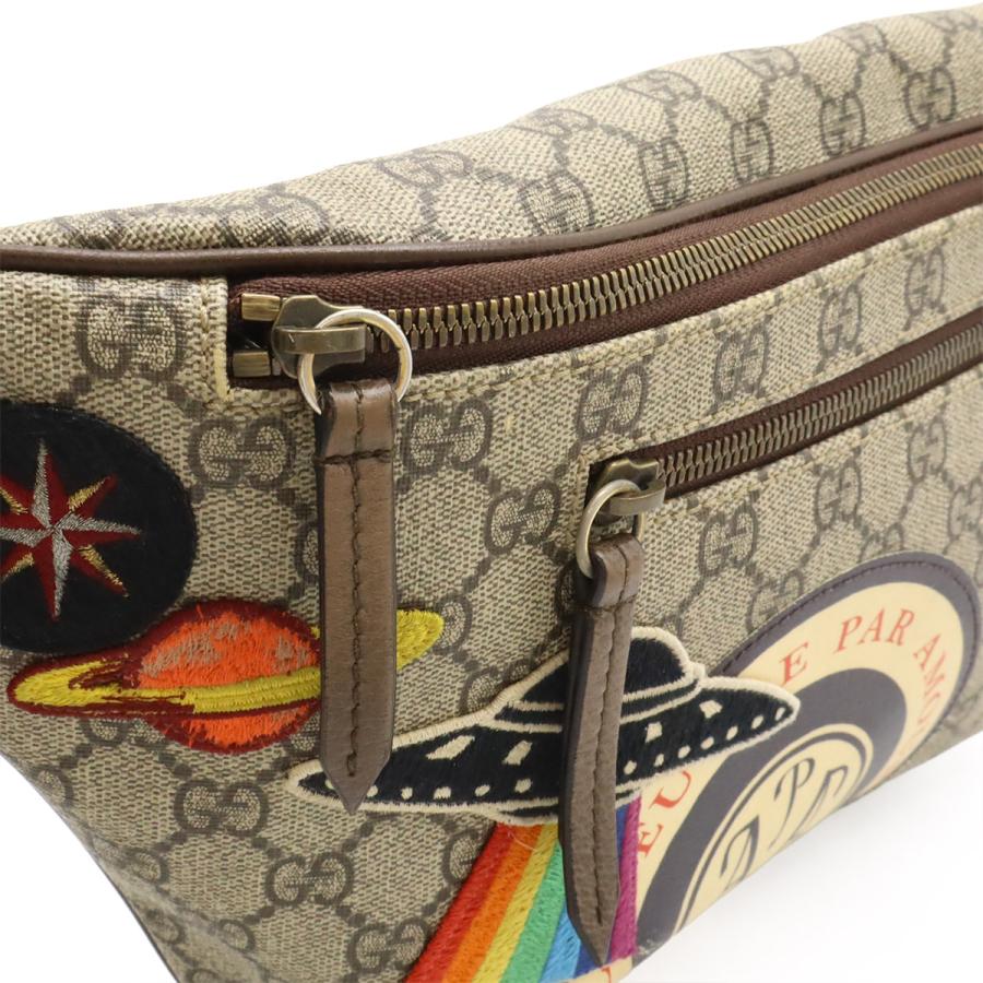 GUCCI グッチ GGスプリーム クーリエ シェリーライン ベルトバッグ ボディバッグ ウエストバッグ アップリケ PVC ベージュ マルチカラー | GUCCI | 03
