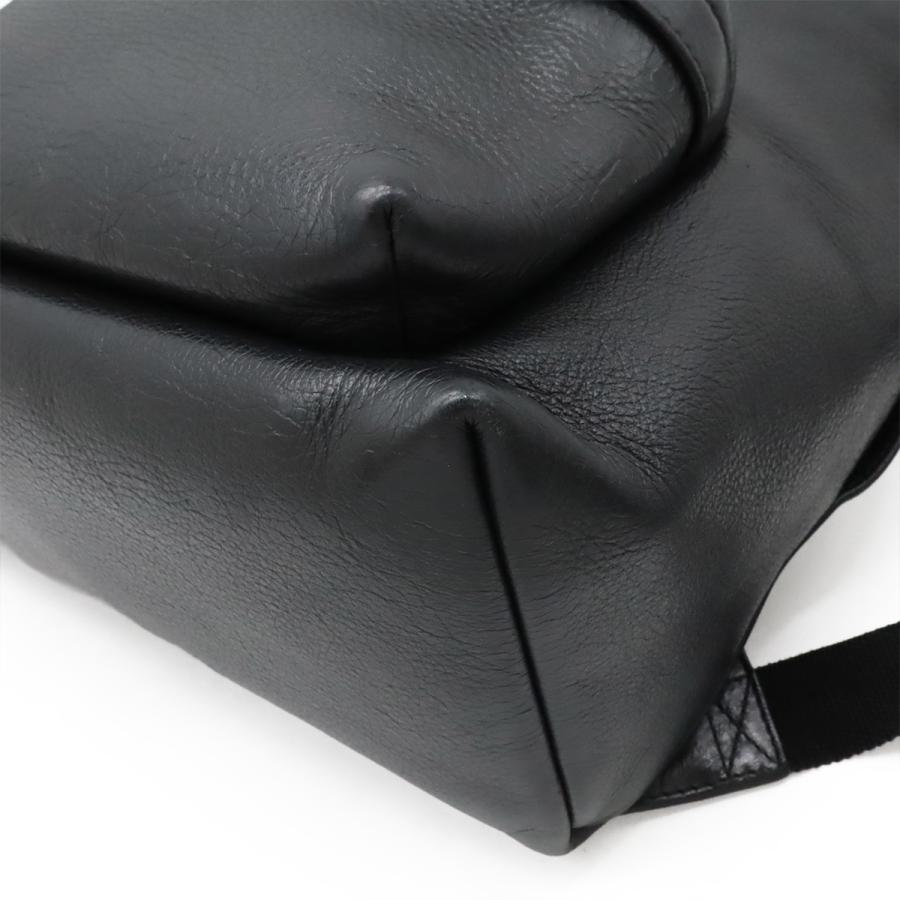 BALENCIAGA バレンシアガ エブリデイ ロゴ バックパック リュックサック デイパック レザー ブラック 黒 ホワイト 白 552374 | BALENCIAGA | 02