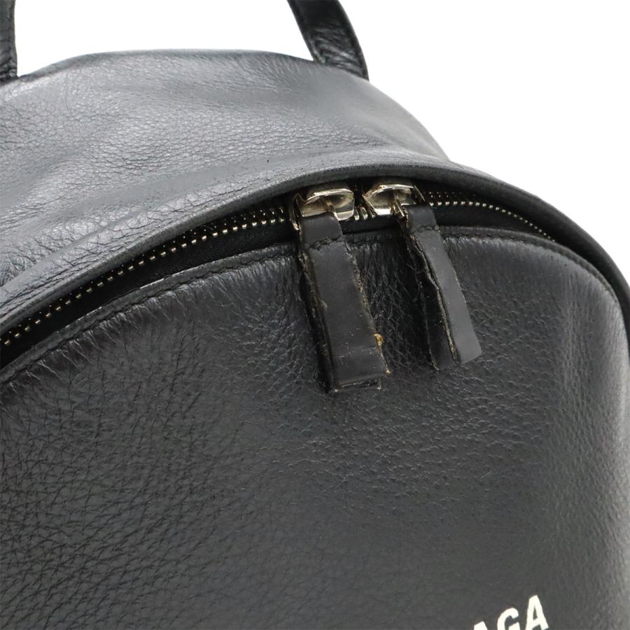 BALENCIAGA バレンシアガ エブリデイ ロゴ バックパック リュックサック デイパック レザー ブラック 黒 ホワイト 白 552374 | BALENCIAGA | 05