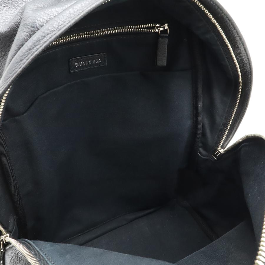 BALENCIAGA バレンシアガ エブリデイ ロゴ バックパック リュックサック デイパック レザー ブラック 黒 ホワイト 白 552374 | BALENCIAGA | 06