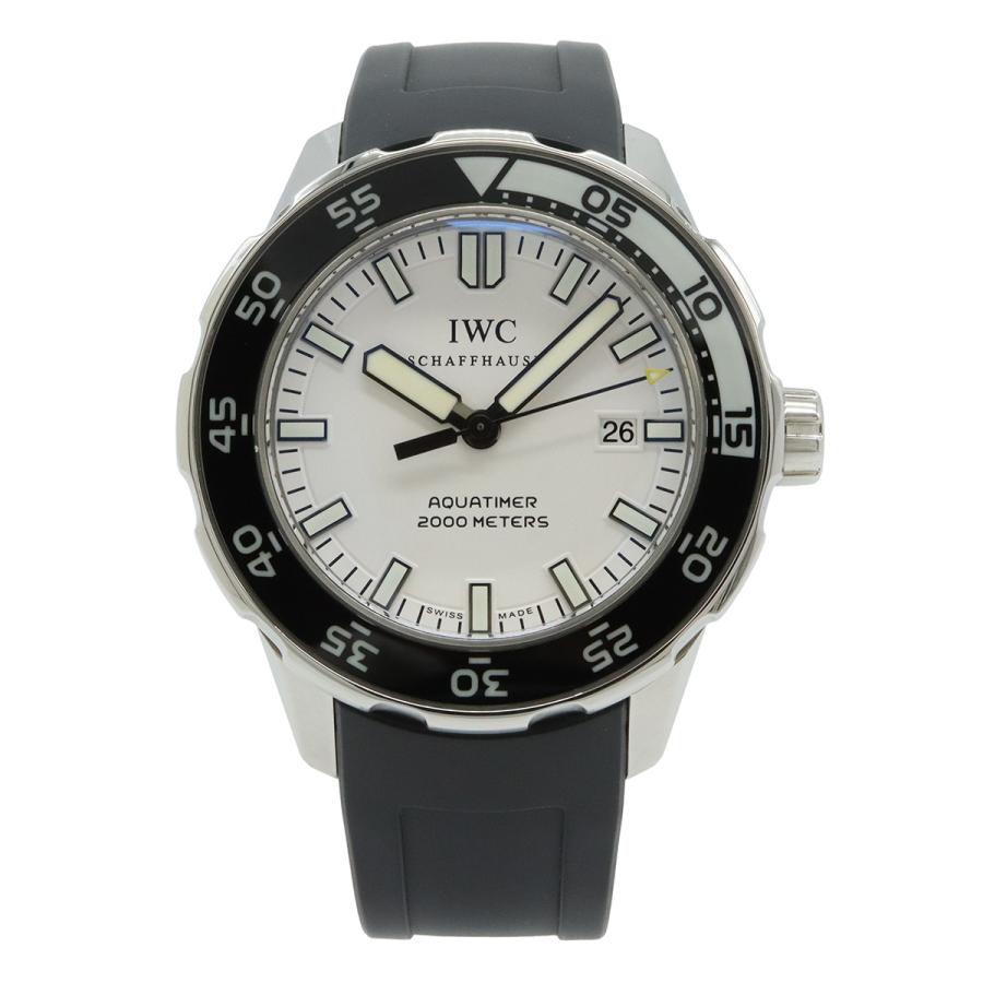 IWC インターナショナル ウォッチ カンパニー アクアタイマー ホワイト文字盤 SS ラバー AT オートマ メンズ 腕時計  IW356811 | 