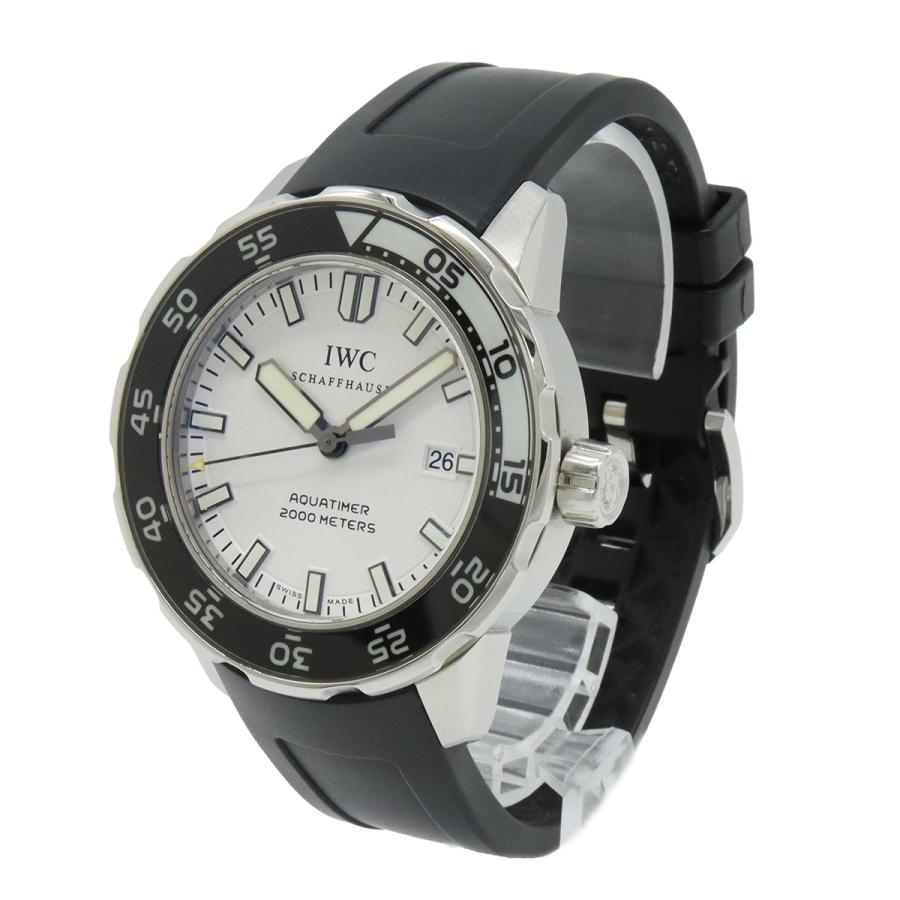 IWC インターナショナル ウォッチ カンパニー アクアタイマー ホワイト文字盤 SS ラバー AT オートマ メンズ 腕時計  IW356811 |  | 01