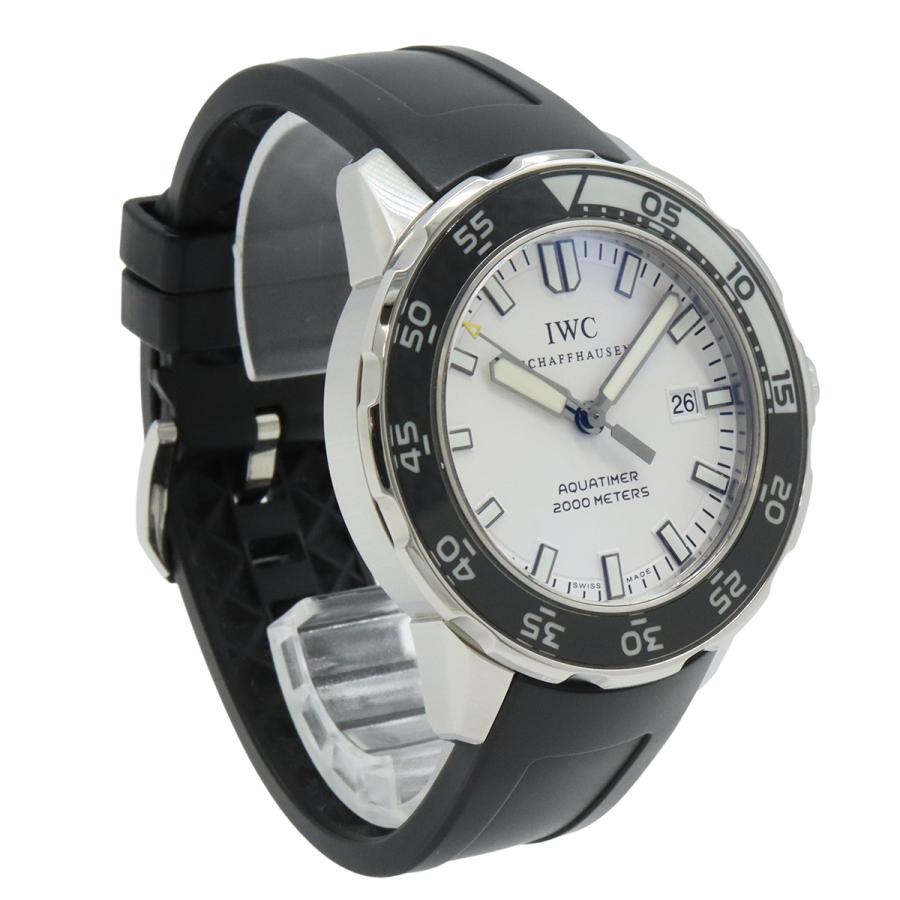 IWC インターナショナル ウォッチ カンパニー アクアタイマー ホワイト文字盤 SS ラバー AT オートマ メンズ 腕時計  IW356811 |  | 02