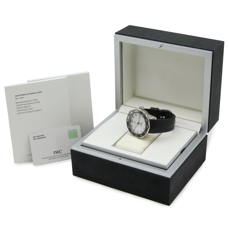 IWC インターナショナル ウォッチ カンパニー アクアタイマー ホワイト文字盤 SS ラバー AT オートマ メンズ 腕時計  IW356811 |  | 08