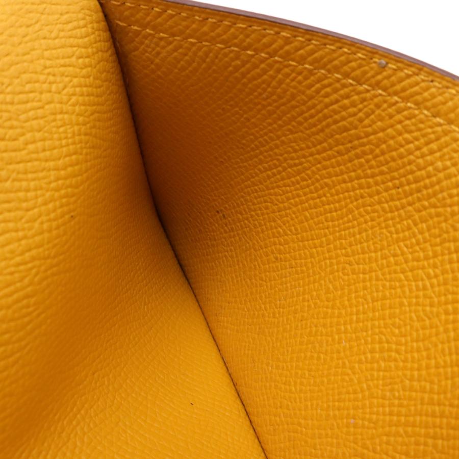 HERMES エルメス ベアンスフレ 2つ折長財布 二つ折り長財布 ヴォーエプソン レザー ジョーヌアンブル 黄色 イエロー ゴールド金具 D刻印 | HERMES | 07