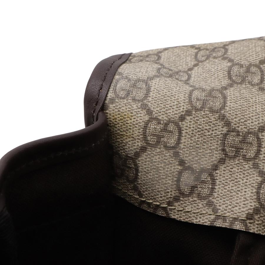 GUCCI グッチ GGスプリーム GGプラス ショルダーバッグ メッセンジャーバッグ 斜め掛け PVC レザー ベージュ ダークブラウン 201732 GUCCI（グッチ） GGスプリーム GGプラス ショルダーバッグ