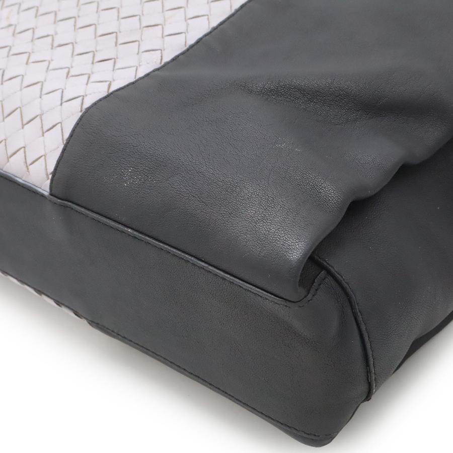 BOTTEGA VENETA ボッテガ ヴェネタ ボッテガベネタ イントレチャート ブリーフケース 2WAY ショルダーバッグ レザー ブラック グレー | BOTTEGA VENETA | 02