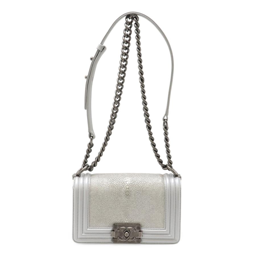 CHANEL シャネル ボーイシャネル マトラッセ ココマーク チェーンショルダーバッグ ポシェット ベルベット レザー イエロー 黄色 シルバー金具 CHANEL - CHANEL シャネル ボーイシャネル マトラッセ ココマーク