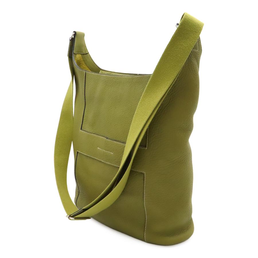 HERMES エルメス グッドニュースGM ショルダーバッグ 斜め掛け トリヨンクレマンス アニスグリーン シルバー金具 □L刻印 | HERMES | 01