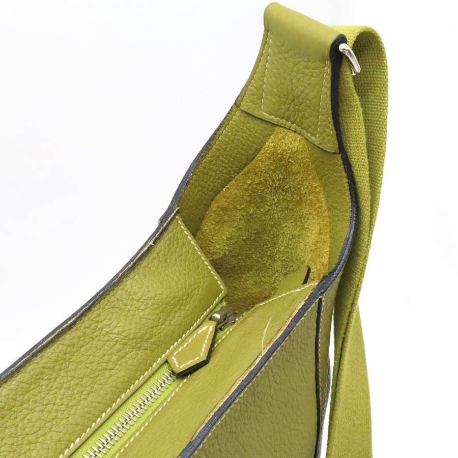 HERMES エルメス グッドニュースGM ショルダーバッグ 斜め掛け トリヨンクレマンス アニスグリーン シルバー金具 □L刻印 | HERMES | 04