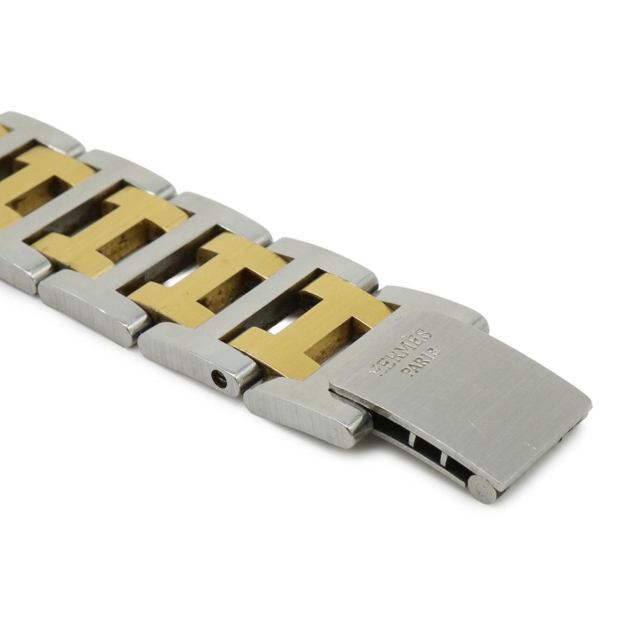 HERMES エルメス クリッパー アイボリー文字盤 SS GP コンビ メンズ QZ クォーツ 腕時計 | HERMES | 07