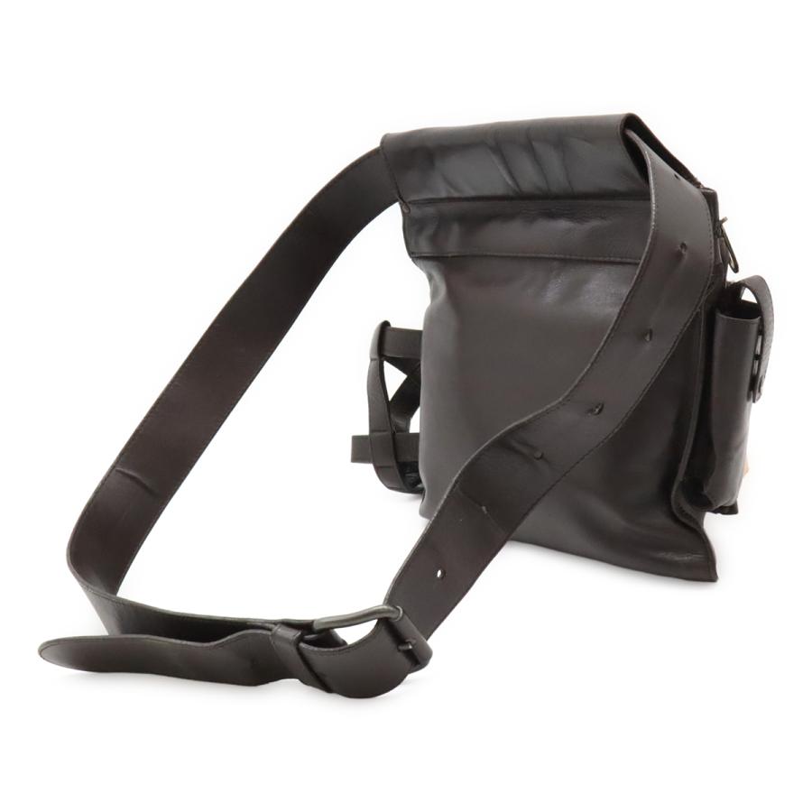 BOTTEGA VENETA ボッテガ ヴェネタ ボッテガベネタ イントレチャート ウエストバッグ ボディバッグ レザー ダークブラウン 茶 121604 | BOTTEGA VENETA | 01