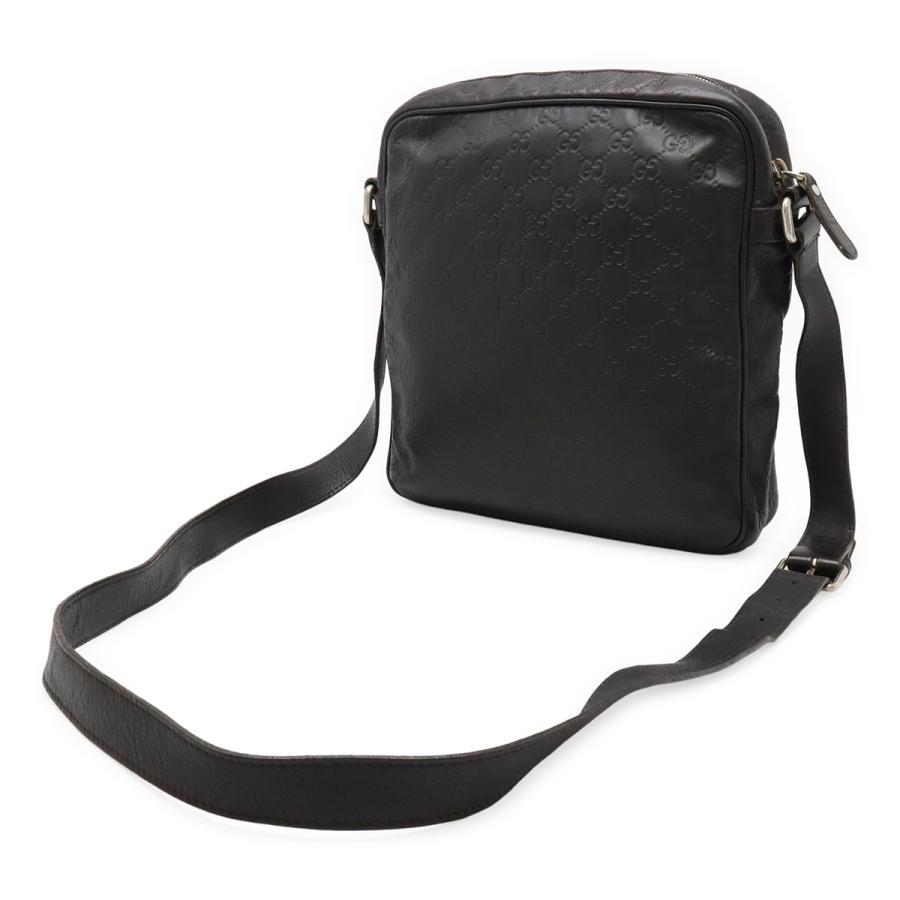 GUCCI グッチ グッチシマ ショルダーバッグ 斜め掛け レザー ブラック 黒 ゴールド金具 201448 | GUCCI | 01
