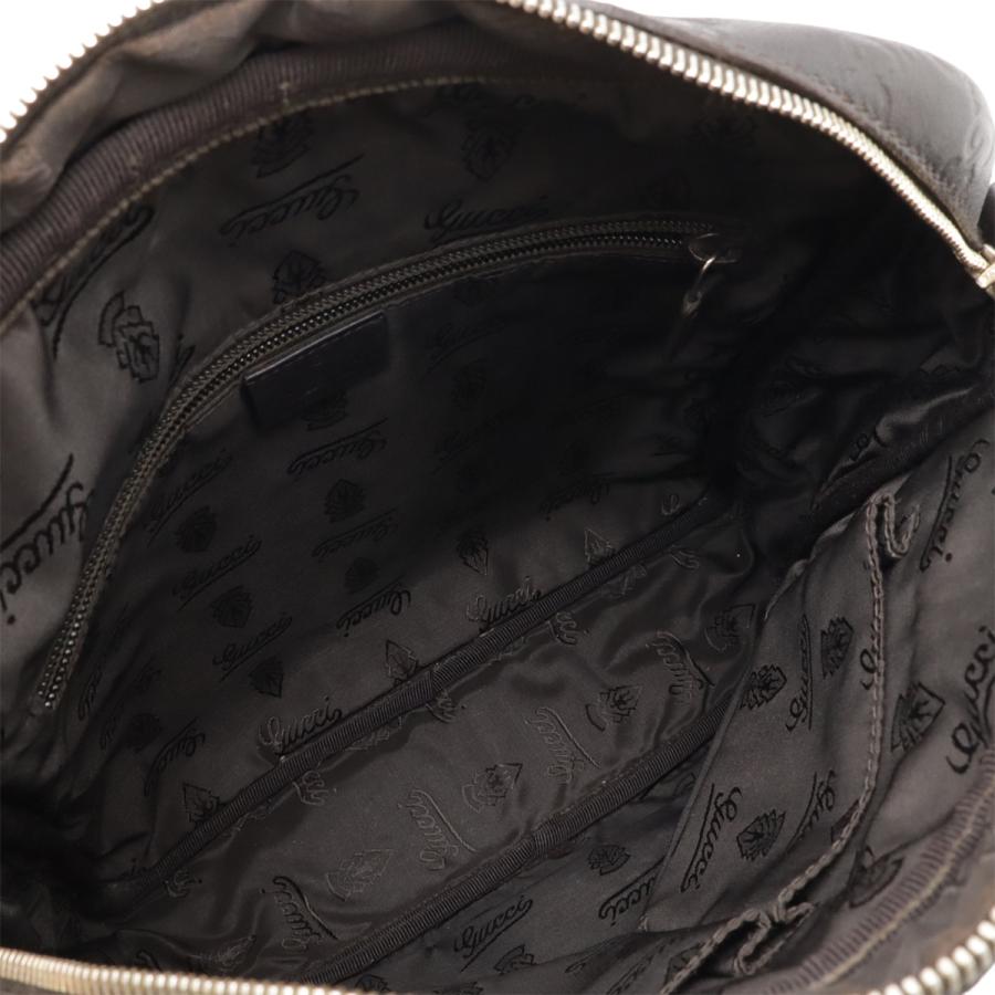 GUCCI グッチ グッチシマ ショルダーバッグ 斜め掛け レザー ブラック 黒 ゴールド金具 201448 | GUCCI | 05