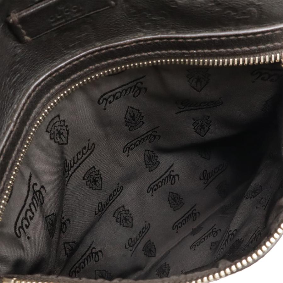 GUCCI グッチ グッチシマ ショルダーバッグ 斜め掛け レザー ブラック 黒 ゴールド金具 201448 | GUCCI | 07