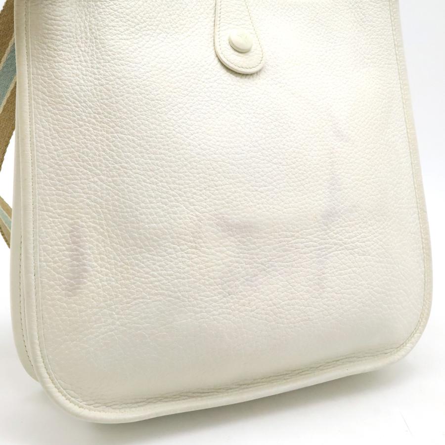 HERMES エルメス エヴリン 1 GM エブリン トリヨンクレマンス ホワイト □H刻印 2004年製  ショルダーバッグ HERMES エルメス エヴリン 1 GM エブリン トリヨンクレマンス ホワイト